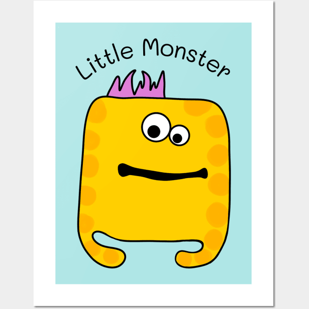 Little Monster Wall Art by Slightly Unhinged